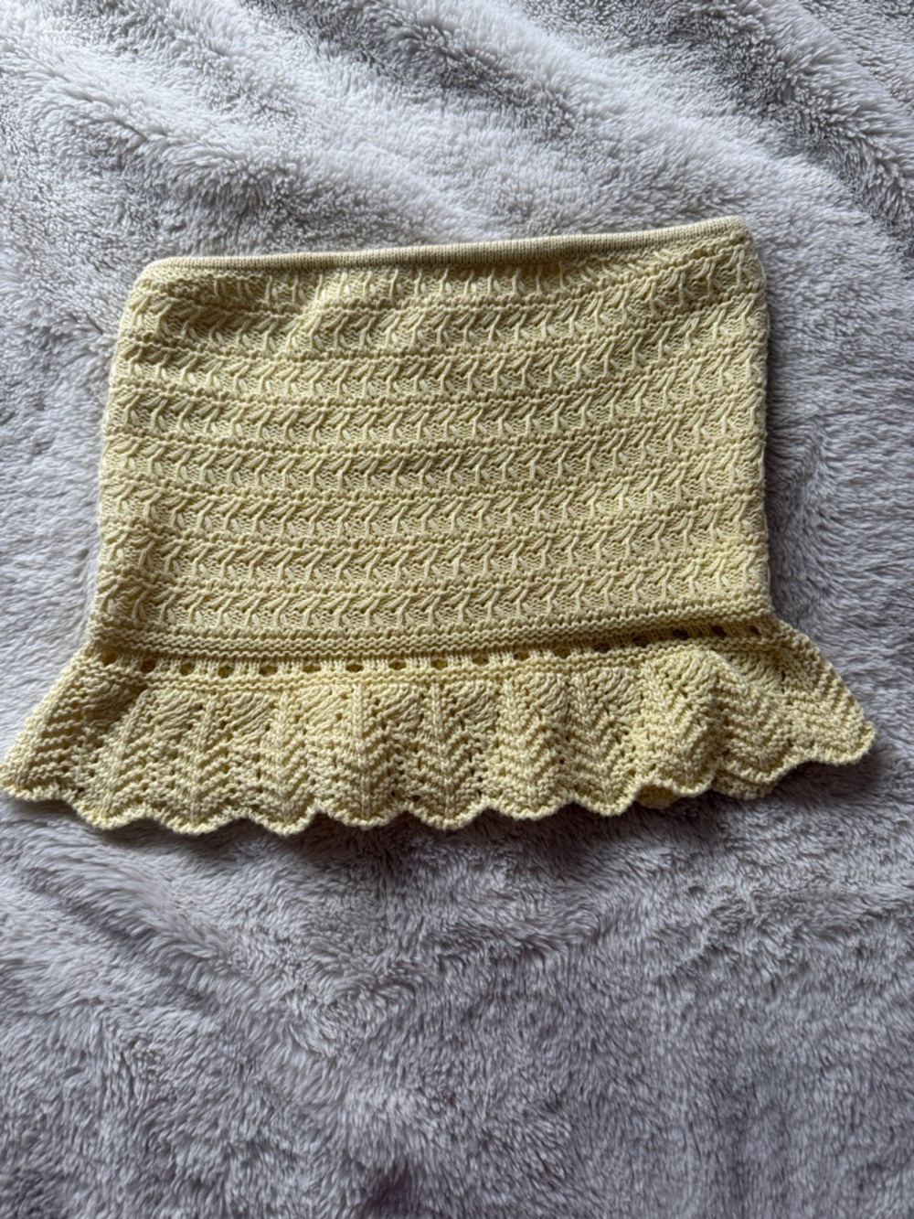 NWT American Eagle Yellow Crochet Tube Top